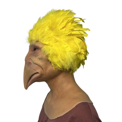 Realistic Funny Yellow Bird Mask Full Head – Realistic Animal Cosplay Mask
