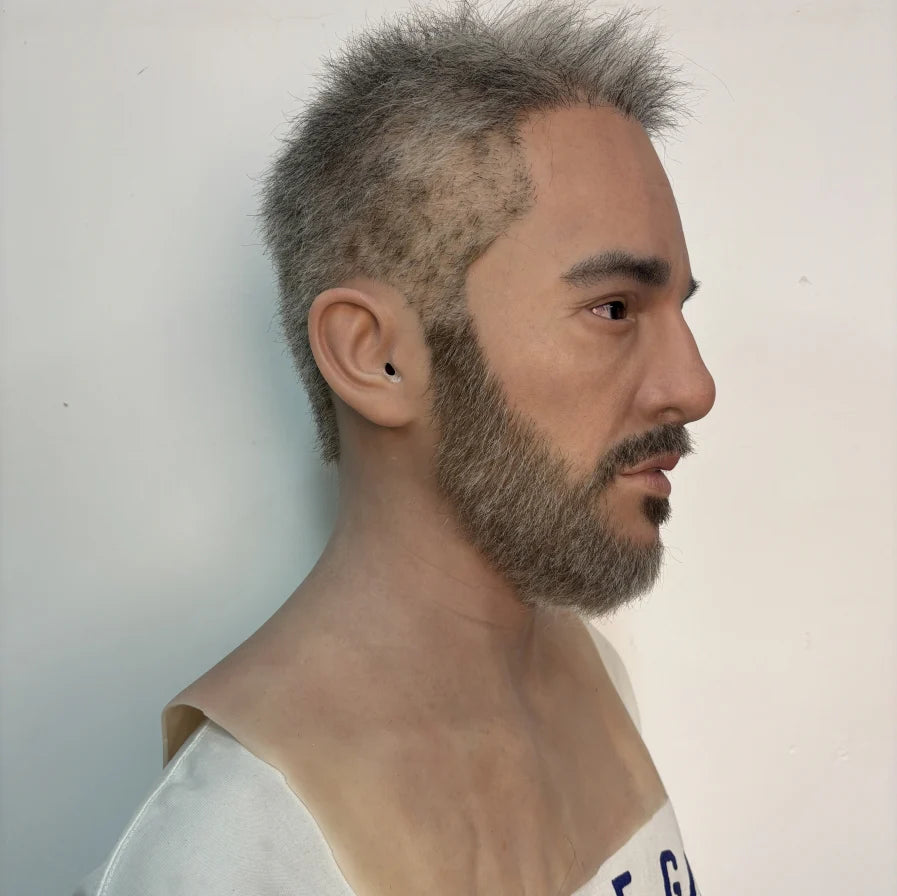 Ultra Realistic Silicone Human Mask Full Head – Hyper Realistic Disguise Mask