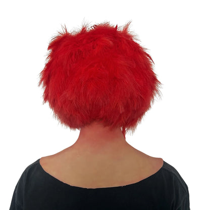 Realistic Red Bird Monster Mask Full Head – Funny Scary Cosplay Animal Mask