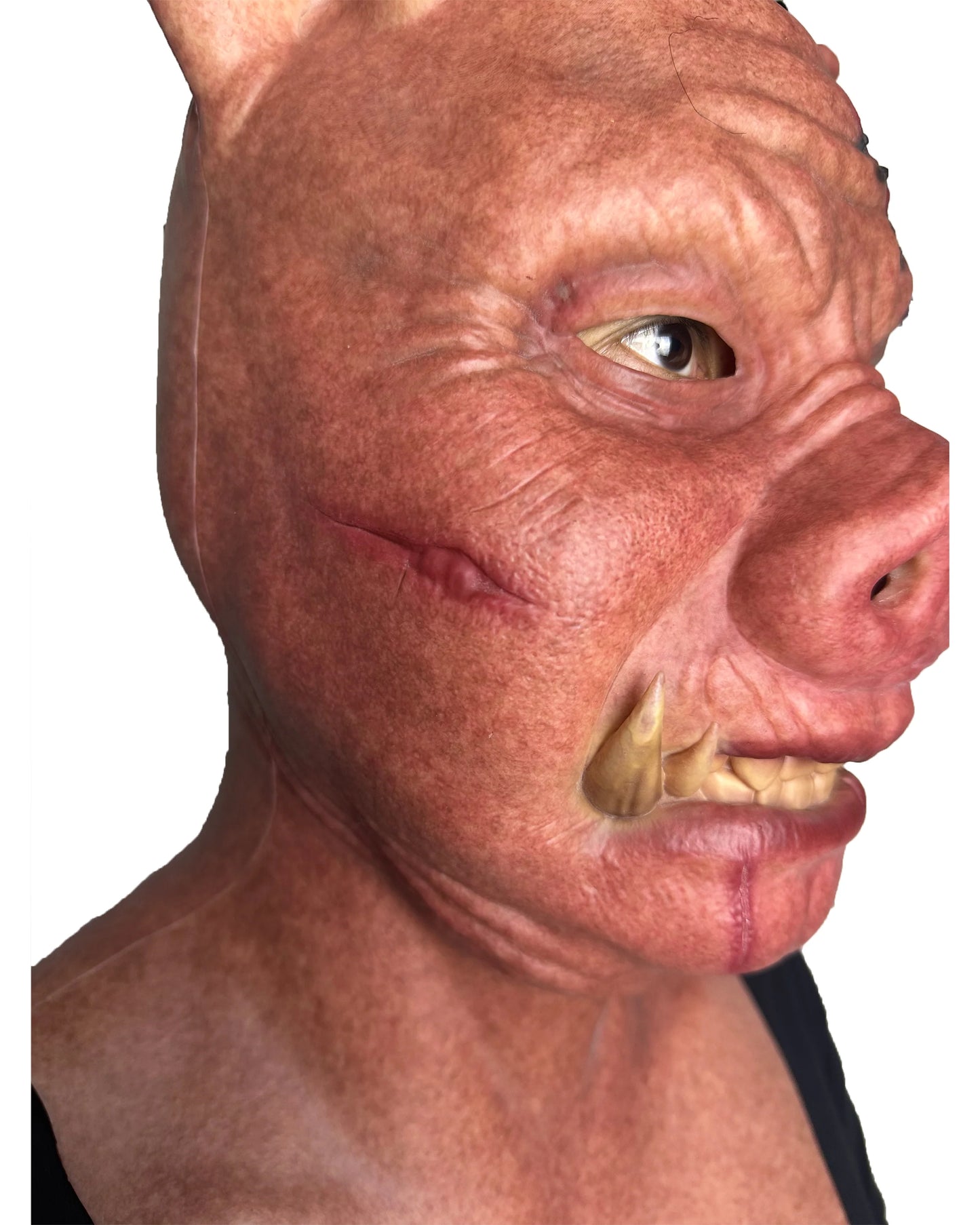 Realistic Scary Pig Monster Mask Full Head – Horror Animal Mask
