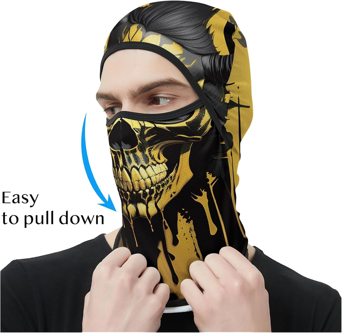 Obacle Balaclava Face Mask Men Women for Sun Protection Motorcycle Fishing Raves
