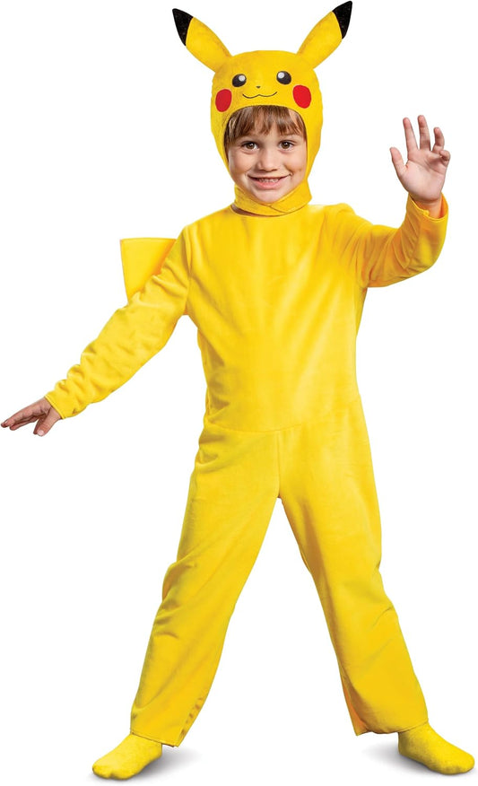 Disguise Pokemon Pikachu Costume Child Pikachu Cosplay Outfit & Headpiece Kids Pokemon Cosplay