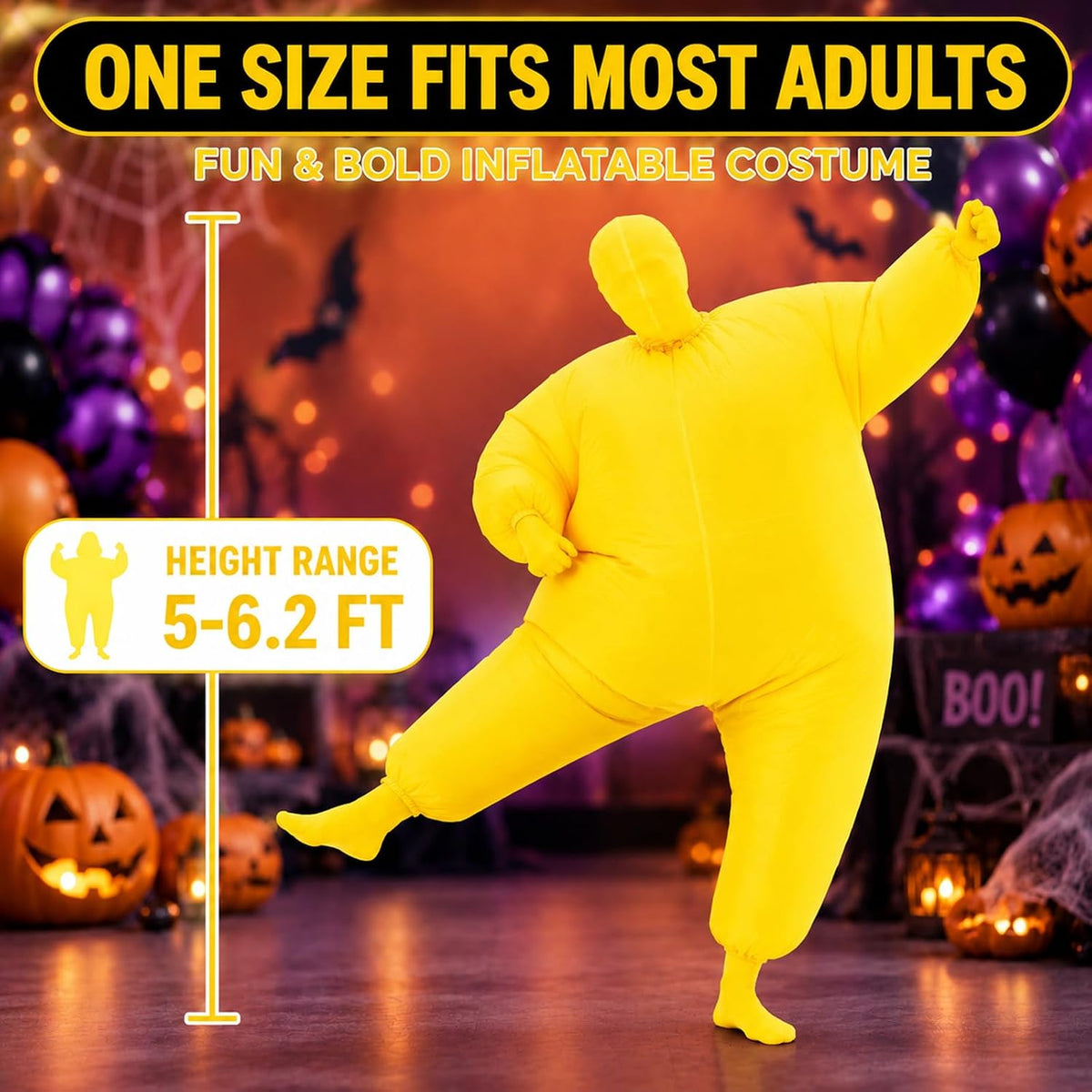 Inflatable Masquerade Costume for Adults Funny Pink Blow Up Suit