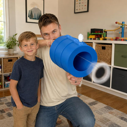 Air Cannon Blaster Toy Handheld Single Shot Air Guns | Air Vortex Cannon Prank Shooter Novelty Game Toy for Family Party, Bullseye Blaster As Seen On Tv, Holiday Birthday Gift