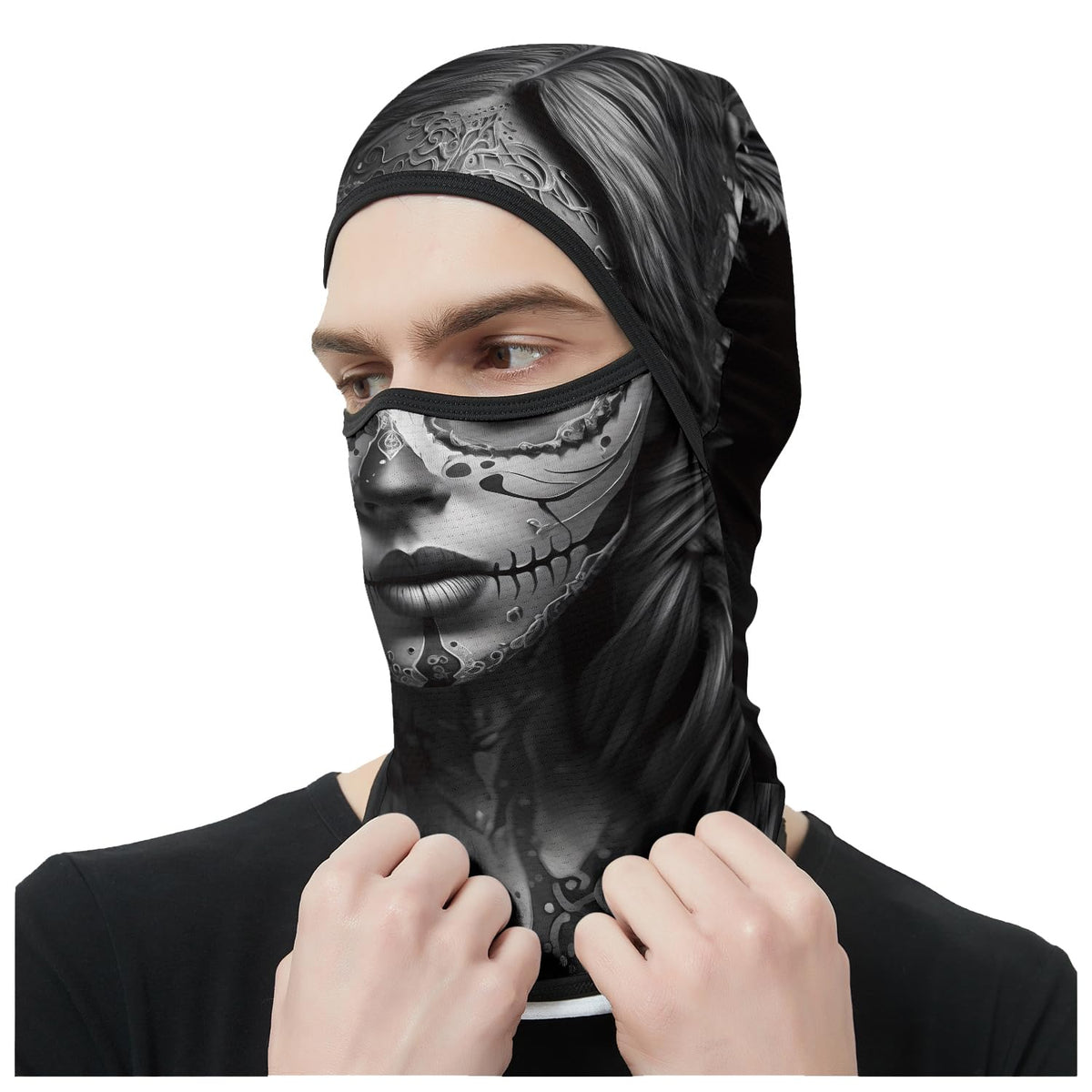 Obacle Balaclava Face Mask Men Women for Sun Protection Motorcycle Fishing Raves