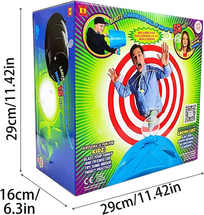 Air Cannon Blaster Toy Handheld Single Shot Air Guns | Air Vortex Cannon Prank Shooter Novelty Game Toy for Family Party, Bullseye Blaster As Seen On Tv, Holiday Birthday Gift