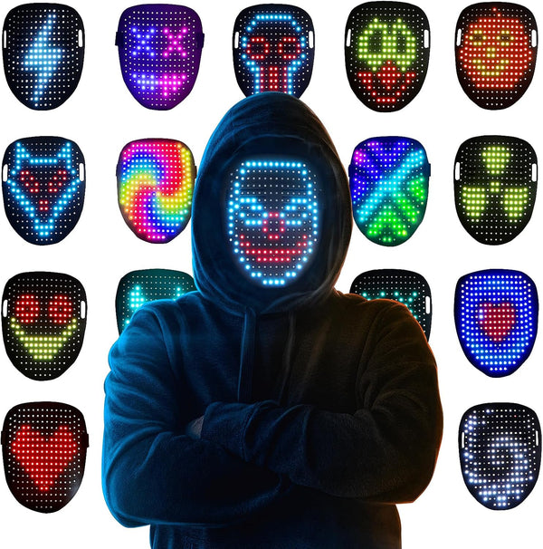 Mr.Pang LED Light Up Mask with Gesture Sensing, Kids Toys Gifts for Boys