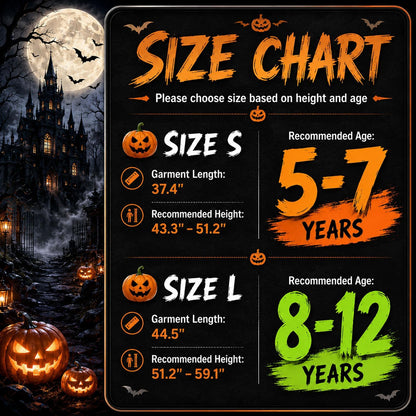 QIMYGIFT Grim Reaper Cloak Ghost Costume for Kids, Scary Horror Tattered Halloween Cape with Mask Gloves & Toy Scythe Props