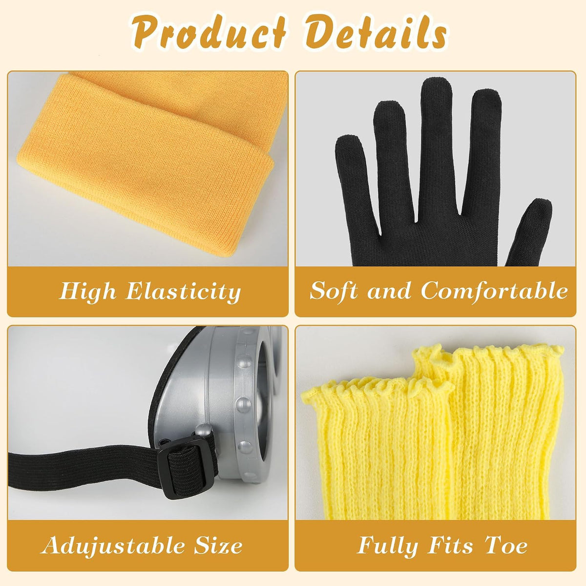 6 Pcs Women's Halloween Costume Accessories Set for Women