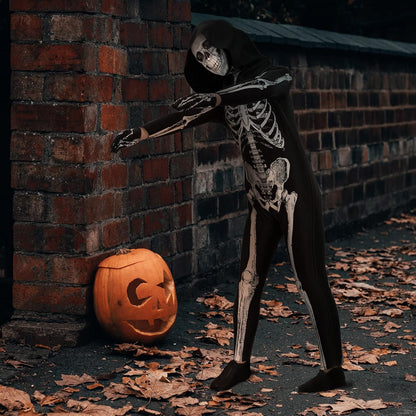Cupohus' Unisex Jumpsuit - Scary Black and White Halloween Jumpsuit Costume