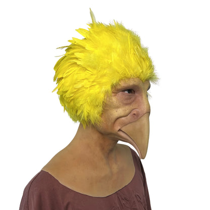 Realistic Funny Yellow Bird Mask Full Head – Realistic Animal Cosplay Mask