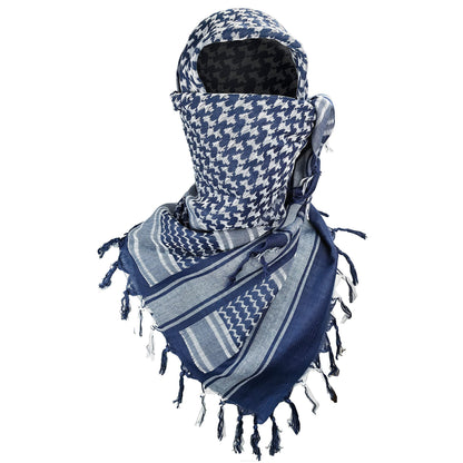 Luxns Military Shemagh Tactical Desert Scarf / 100% Cotton Keffiyeh Scarf Wrap for Men And Women