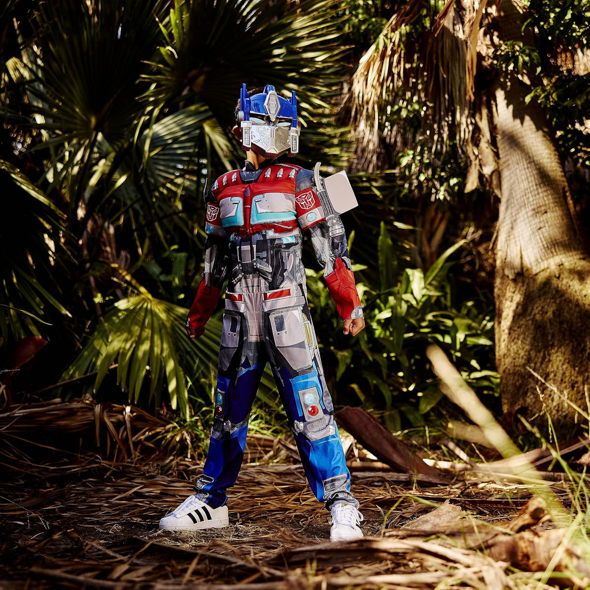 Disguise Optimus Prime Muscle Costume, Official Transformers Rise of the Beasts Costume and Mask, Small (4-6)