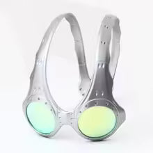 Futuristic Retro Alien Goggles Overhead Sunglasses