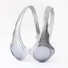 Futuristic Retro Alien Goggles Overhead Sunglasses