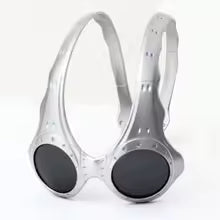 Futuristic Retro Alien Goggles Overhead Sunglasses