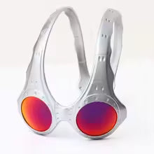 Futuristic Retro Alien Goggles Overhead Sunglasses