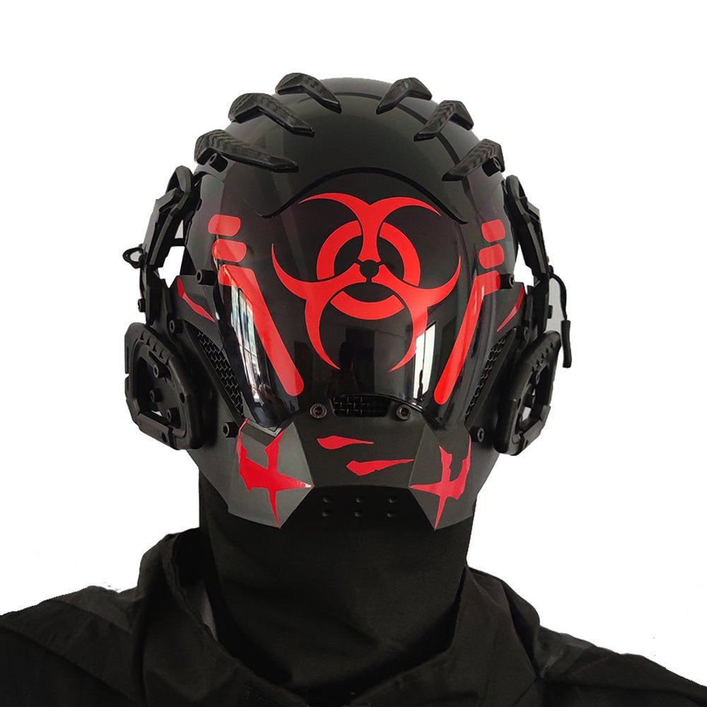 Bioweapon Black Mask Tech Creative Prop Mask Full Face - InstaWOW Shop