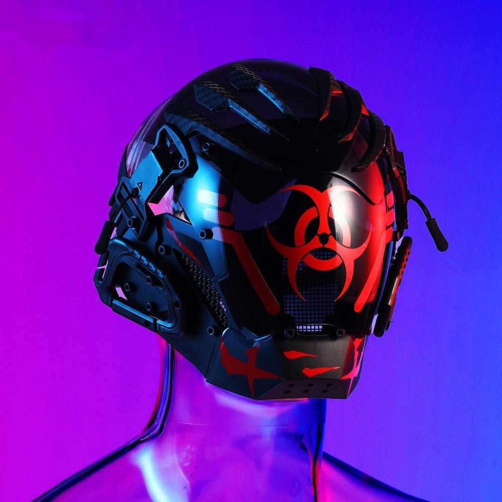 Bioweapon Black Mask Tech Creative Prop Mask Full Face - InstaWOW Shop