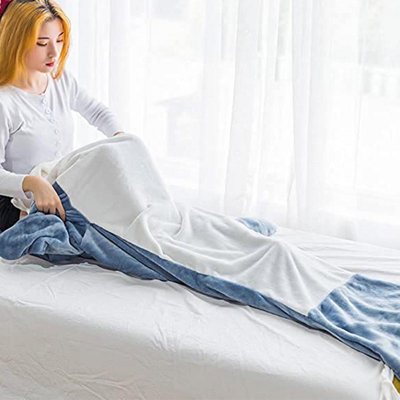 Cartoon Shark Sleeping Bag Pajamas Office Nap Shark Blanket Karakal High Quality Fabric Mermaid Shawl Blanket For Children - InstaWOW Shop