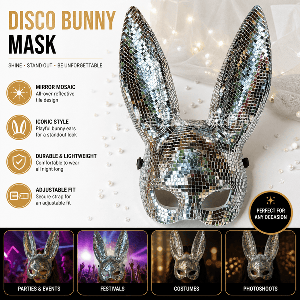 Disco Mirror Bunny Mask - InstaWOW Shop