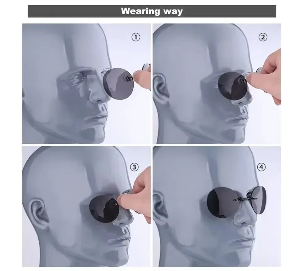 Frameless Mini Nose Matrix Sunglasses - InstaWOW Shop