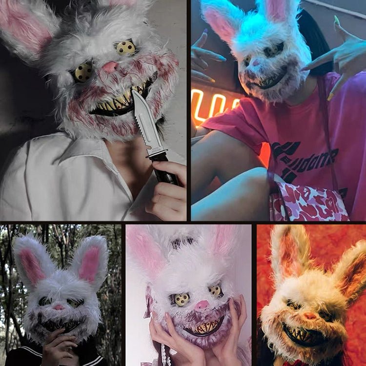 Halloween Mask Vibrato The Same Style Masquerade Bloody Bunny Mask - InstaWOW Shop