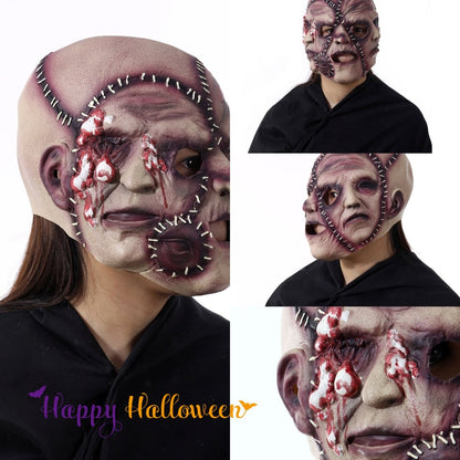 Halloween Three - sided Grimace Horror Mask Cosplay Mask Party Scary Mask Prop - InstaWOW Shop