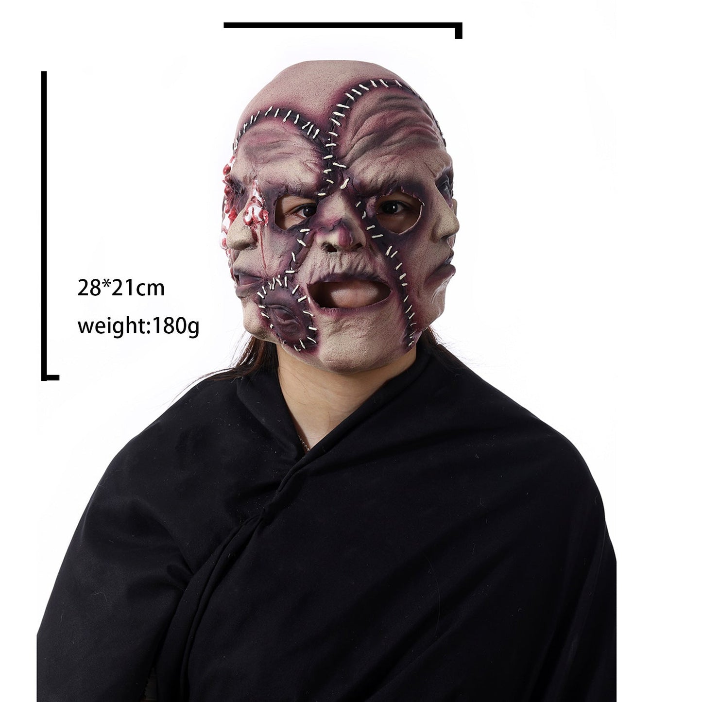 Halloween Three - sided Grimace Horror Mask Cosplay Mask Party Scary Mask Prop - InstaWOW Shop
