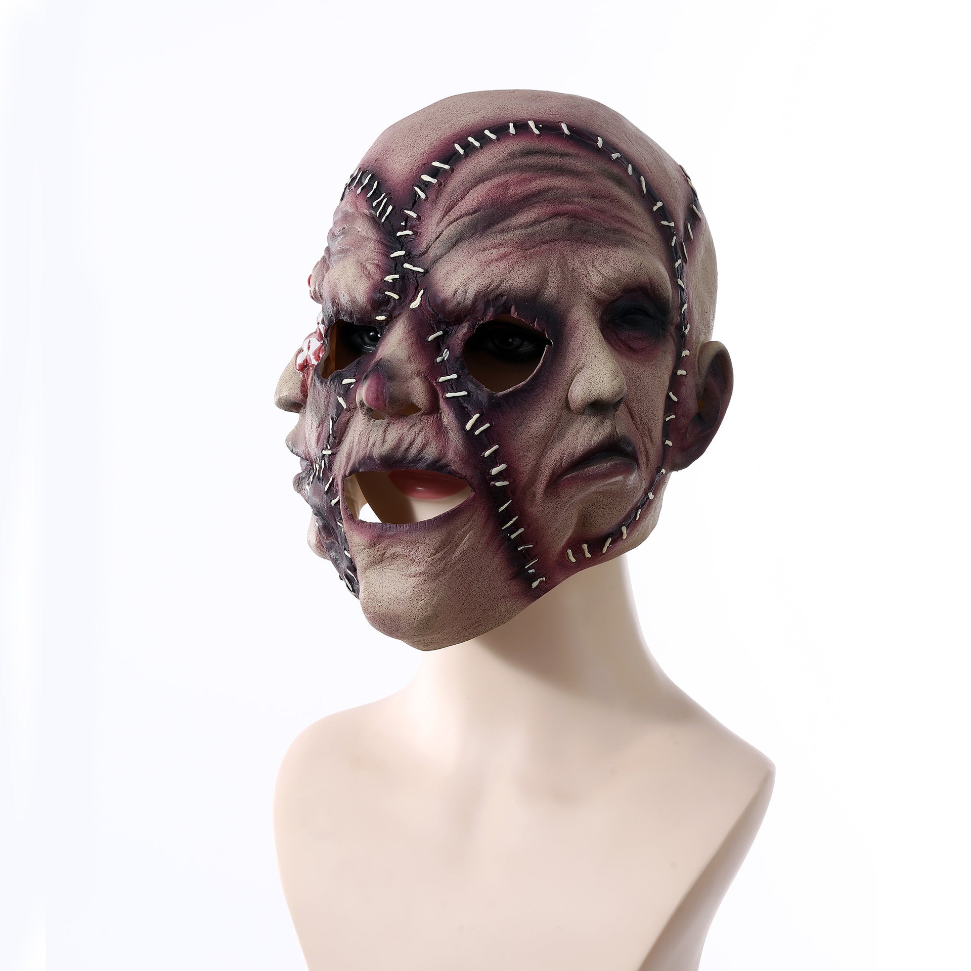 Halloween Three - sided Grimace Horror Mask Cosplay Mask Party Scary Mask Prop - InstaWOW Shop