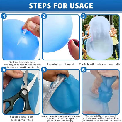 Giant Inflatable Bubble Ball – Reusable Water & Air Bouncy Toy