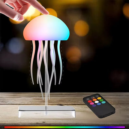 LED Jellyfish Lamp – RGB Color Changing Night Light with Remote Control