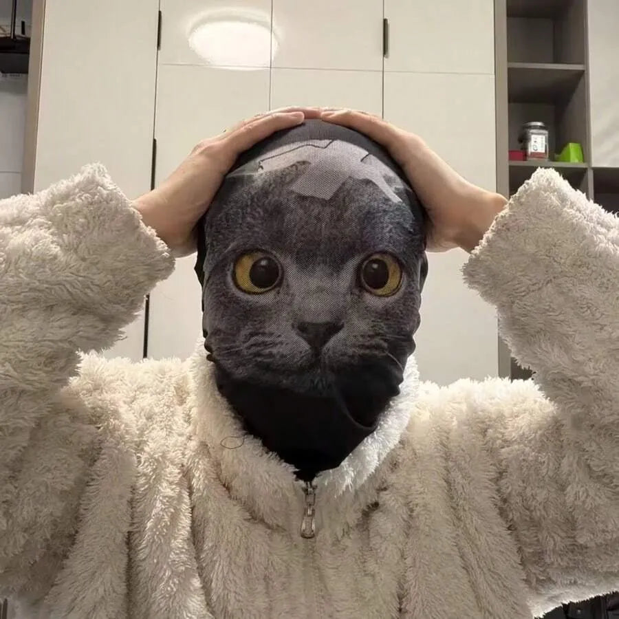 Ultra-Realistic Cat Mesh Face Mask