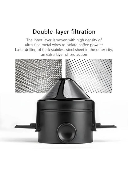Foldable Stainless Steel Coffee Dripper Filter