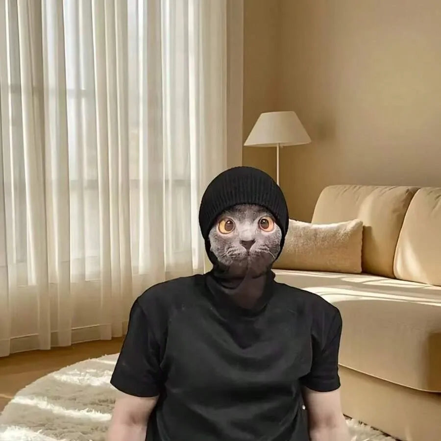 Ultra-Realistic Cat Mesh Face Mask