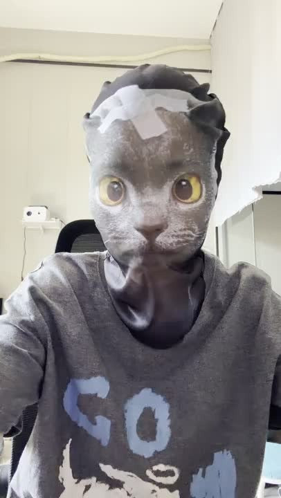 Ultra-Realistic Cat Mesh Face Mask
