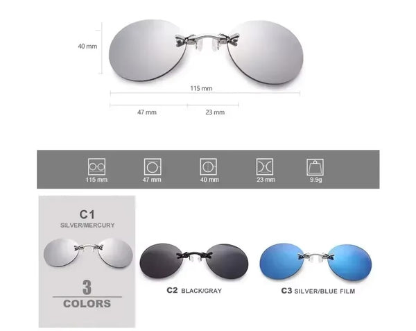 Frameless Mini Nose Matrix Sunglasses