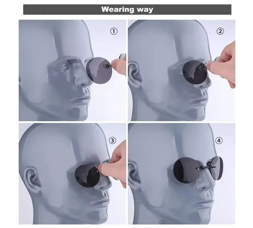 Frameless Mini Nose Matrix Sunglasses