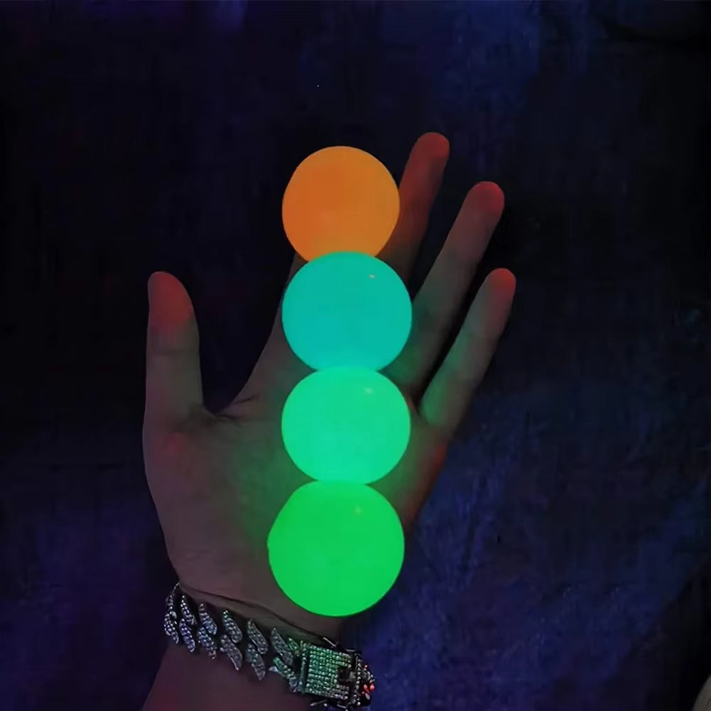 Luminous Sticky Target Ball – Glow Stress Relief Squeeze Toy