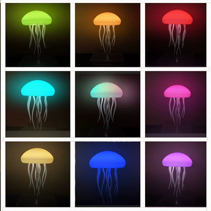 LED Jellyfish Lamp – RGB Color Changing Night Light with Remote Control
