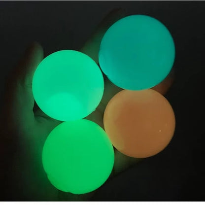 Luminous Sticky Target Ball – Glow Stress Relief Squeeze Toy