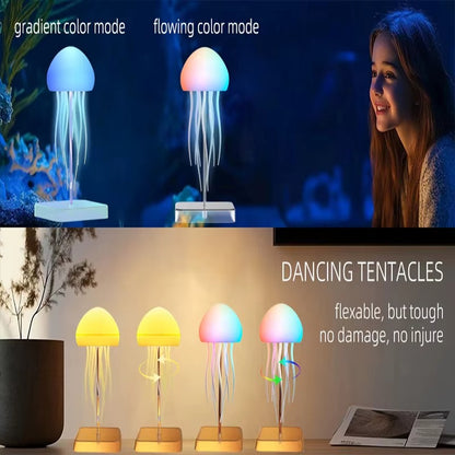LED Jellyfish Lamp – RGB Color Changing Night Light with Remote Control
