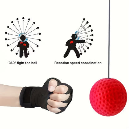 Boxing Reaction Speed Ball with Headband