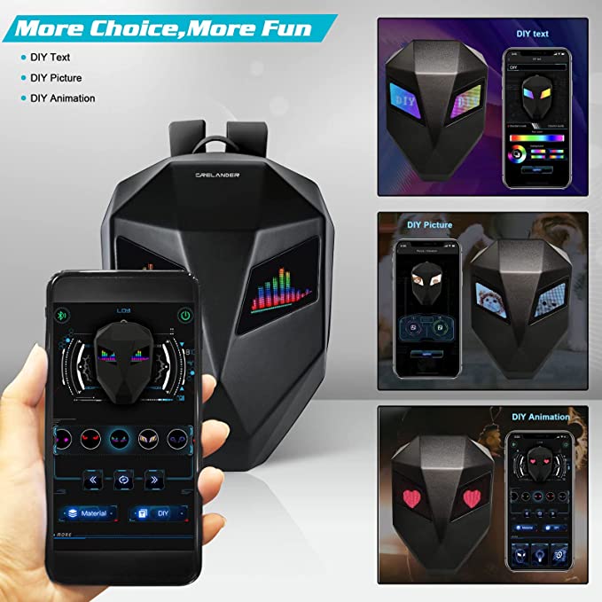 LED Knight Backpack, Laptop Bag Motorcycle Riding Backpack - InstaWOW Shop