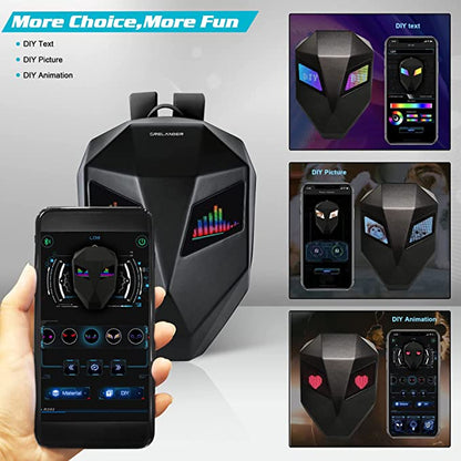 LED Knight Backpack, Laptop Bag Motorcycle Riding Backpack - InstaWOW Shop