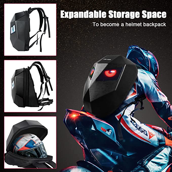LED Knight Backpack, Laptop Bag Motorcycle Riding Backpack - InstaWOW Shop