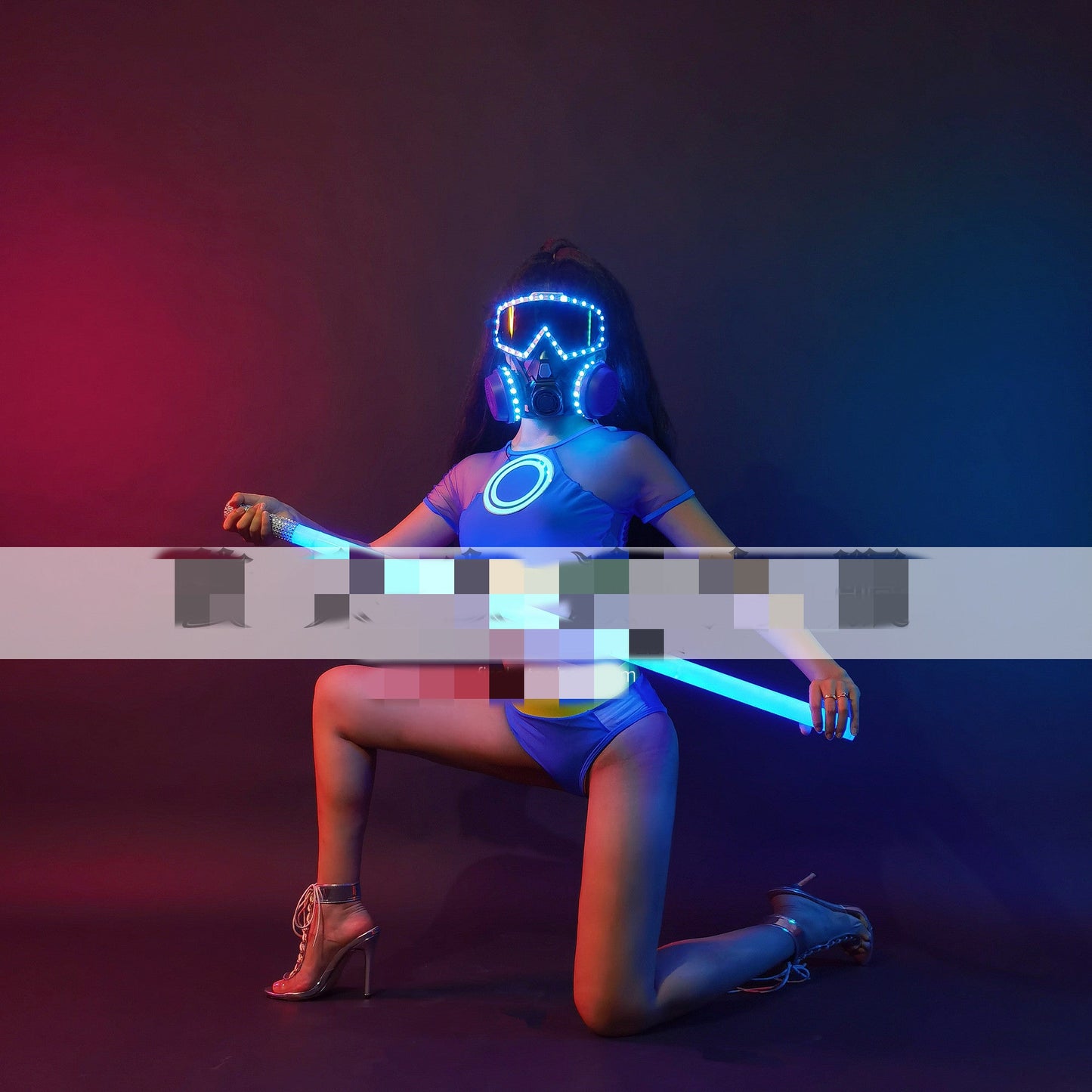 LED Luminous Biochemical Gas Mask Suit - InstaWOW Shop