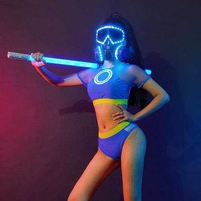 LED Luminous Biochemical Gas Mask Suit - InstaWOW Shop