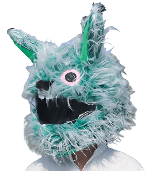 Long Hair Bunny Funny Motorcycle Helmet Cover - InstaWOW Shop