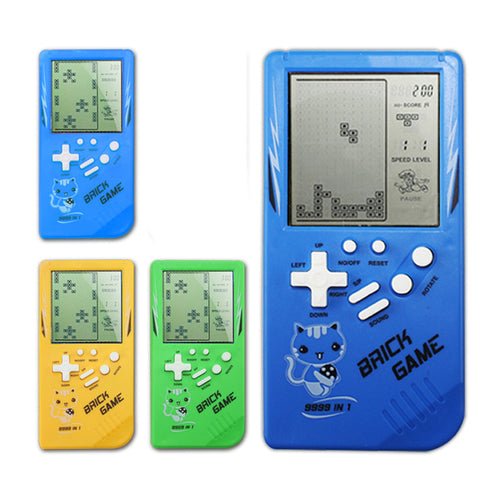 Retro Childhood Tetris Handheld Game Player Yellow - InstaWOW Shop